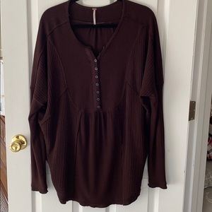 Free people thermal Henley